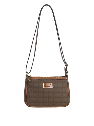 Bolsa Transversal Monograma Caqui/Avelã Pequena 85002.25