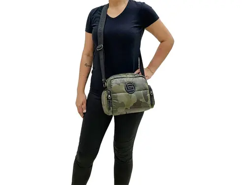 Bolsa Transversal Média Nylon Camuflado  88005.23