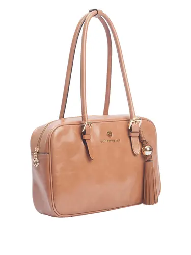 Bolsa Tiracolo Média Couro Caramelo 71036.27