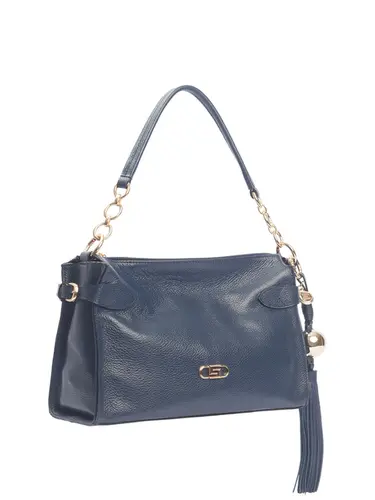 Bolsa Tiracolo Média Couro Marinho 71052.27