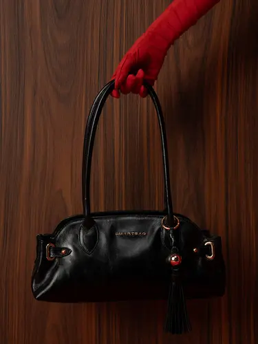 Bolsa Tiracolo Média Couro Preto 71053.27