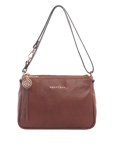 Bolsa Transversal Média Couro Toffee 71022.27