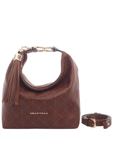 Bolsa Transversal Media Couro Toffee 71011.27