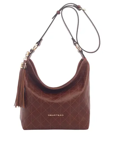 Bolsa Transversal Media Couro Toffee 71011.27
