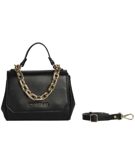 Bolsa de Mão Pequena Couro Preto  73067.23