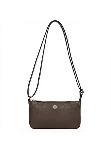 Bolsa Transversal Couro Marrom Pequena 79053.26