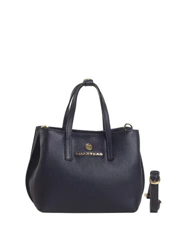 Bolsa de Mão Média Couro Marinho 79085.26