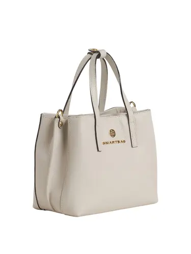 Bolsa de Mão Média Couro Marfim 79085.26